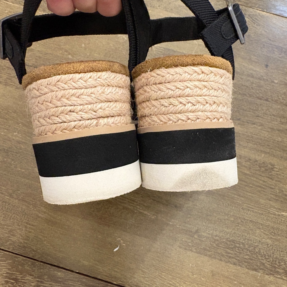 Diana Espadrille Platform Wedge Sandals- Size Women's 8.5 - Picture 3 of 7